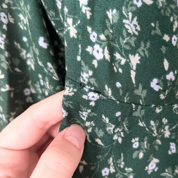 Reformation Zelda Long Tie Sleeve Midi Dress in Rosemarie Floral - Picture 10 of 10